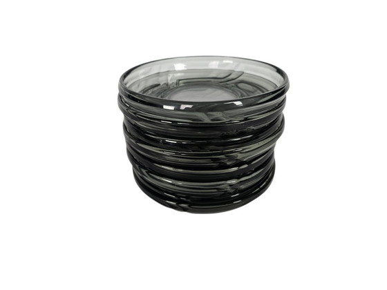 Image 1 of Fábrica de vidrio Leerdam - Copiadora A.D. - Modelo "cuenco de piña" *8x - vidrio prensado - 1934