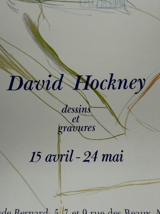 David Hockney (1937-2026), Dessins Et Gravures, 1975, Ausstellungsplakat – Posters, Paper (photo 5 of 9)