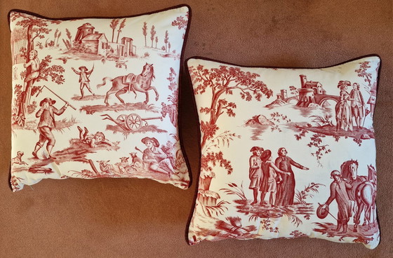 Image 1 of 2 Throwing pillows Toile de Jouy