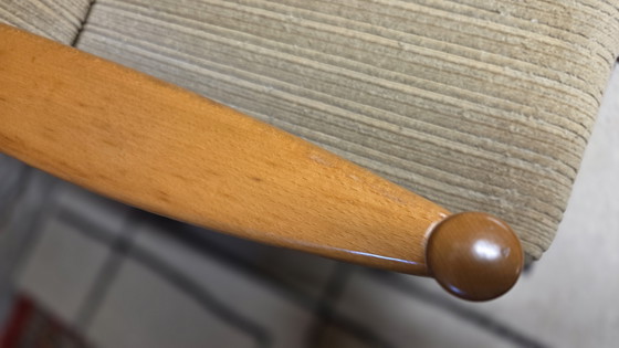Image 1 of Divano trasformabile vintage Stella in stile scandinavo, in legno di faggio - anni '70