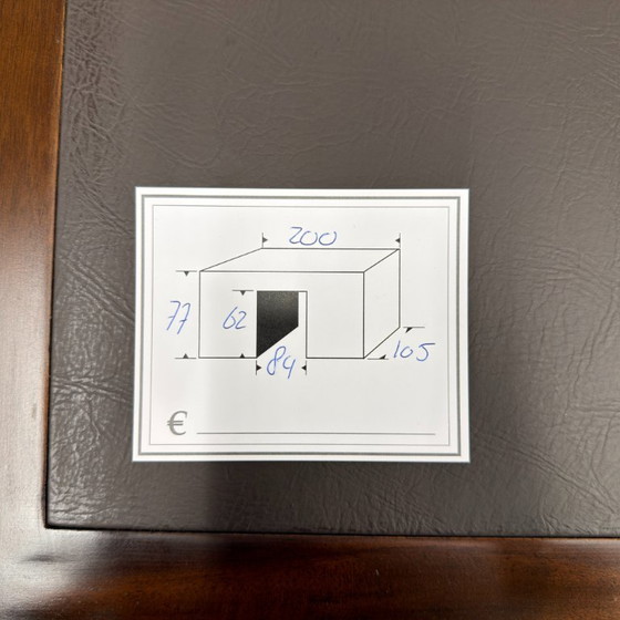 Scrivania da partner inglese classica molto grande – Scrivanie, Leather, Wood (photo 20 of 20)