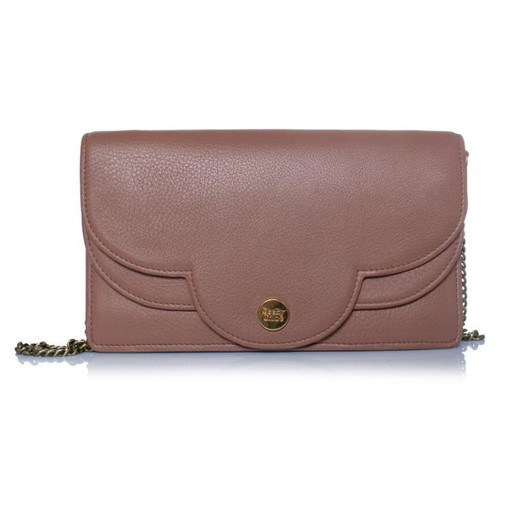 Borsa da sera Polina in pelle con bordo smerlato di See By Chloe.