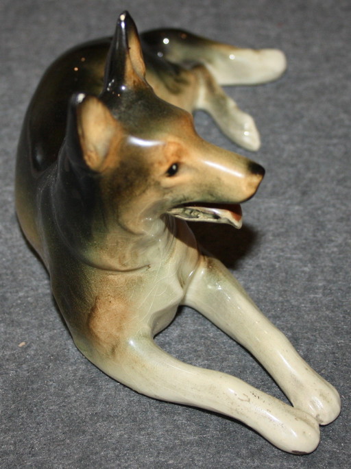 Figurine en porcelaine de Cortendorf - Berger allemand