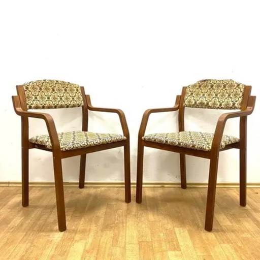 Retro TON Armchairs by Ludvík Volák, 1960s Czechoslovakia | Set of 4 Chairs