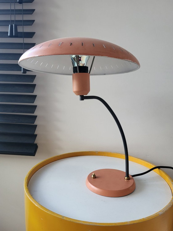 Image 1 of Vintage Louis Kalff desk lamp, Junior model, 1950s, orange color, Netherlands