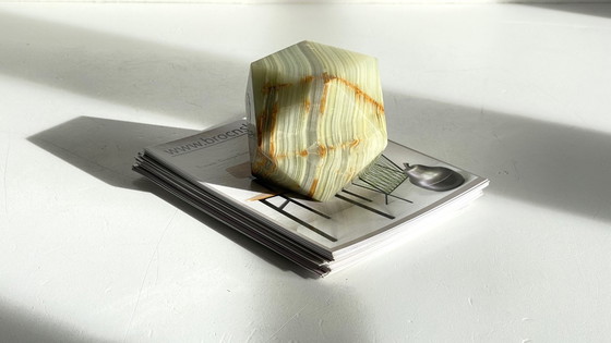 Image 1 of Vintage Onyx Paperweight