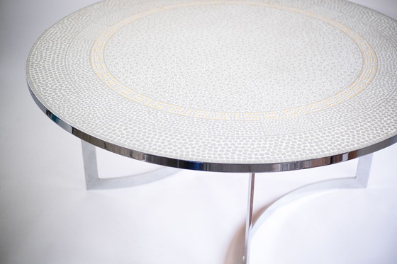 Image 1 of Round vintage mosaic table