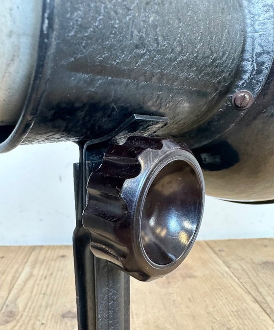 Image 1 of Vintage Black Enamel Table Photo Lamp, 1950s