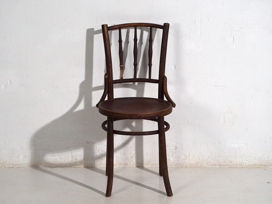 Antique Viennese style chairs (c.1920). Set of 4 pieces #4 – Dining chairs (photo 39 of 40)