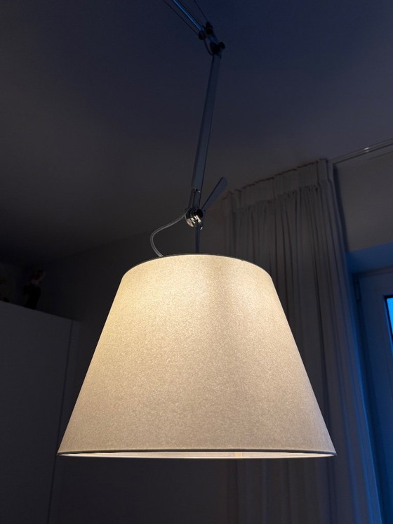 Image 1 of Artemide Tolomeo Sospensione Decentrata, parchment - ø36
