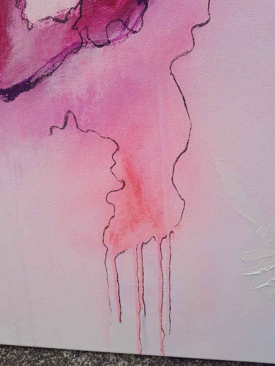 Image 1 of Acrylic painting, My house is caring me