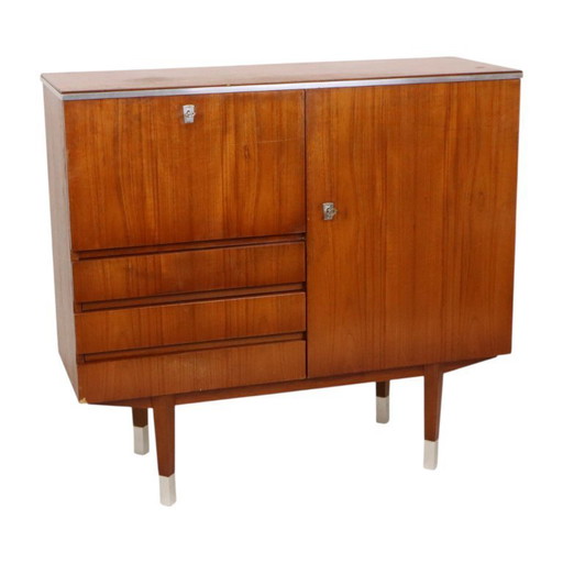 Vintage Bar Furniture Sideboard Teak Veneer