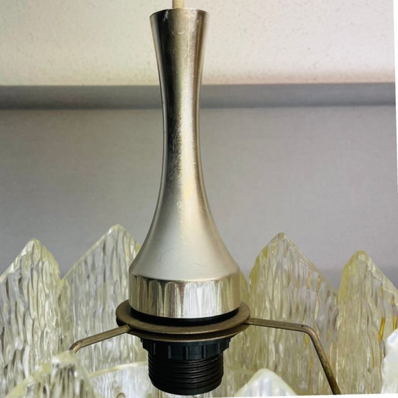 Image 1 of Duitse transparant acrylglas hanglamp van mij Marbach Leuchten, jaren 60