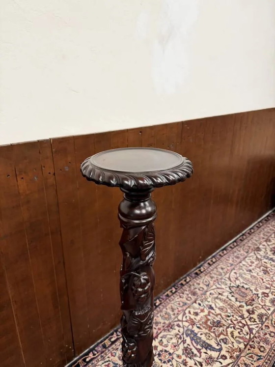 Classic english pied de stalle plant stand, Side tables, Brown, Chesterfield (photo 4 of 11)