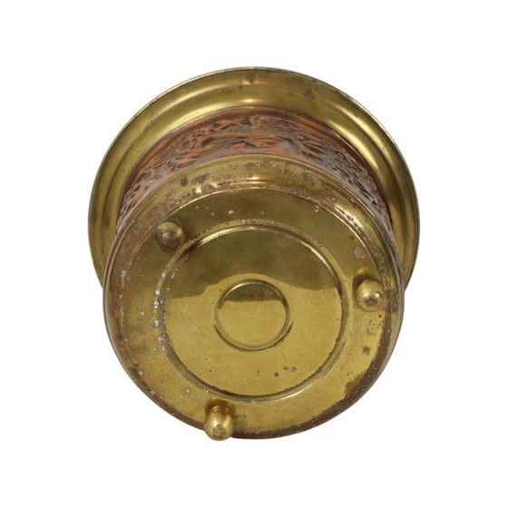 Vaso da fiori vintage in rame Cache Pot Repoussé degli anni Cinquanta – Vasi per piante, Copper (photo 12 of 15)