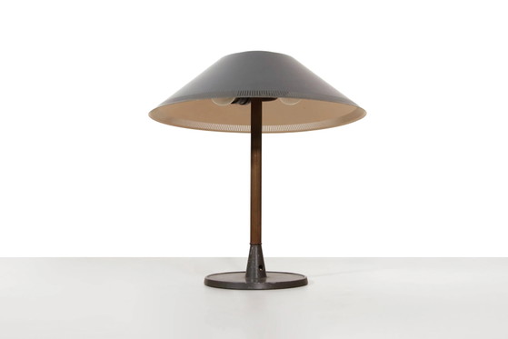Dark green Lyfa Danish design table lamp – Brass, Scandinavian (photo 3 of 6)