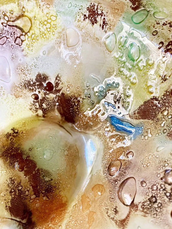 Image 1 of Salatschüssel und 6 handgefertigte Glasschüsseln