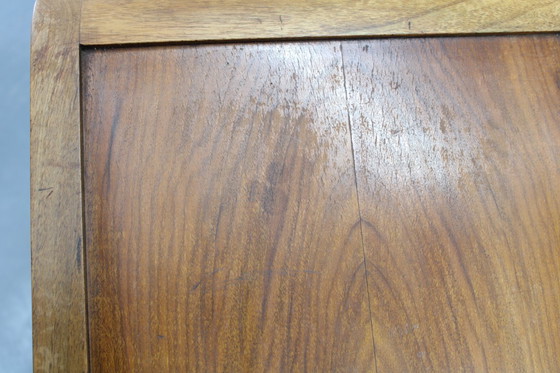 Image 1 of 1930er Jahre Art Deco Servierwagen aus Nussbaumholz, Tschechoslowakei