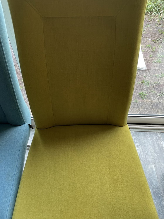 6x Henders And Hazel Marlene Chairs – Henders & Hazel, Dining chairs, polished steel, Textile (photo 3 of 6)