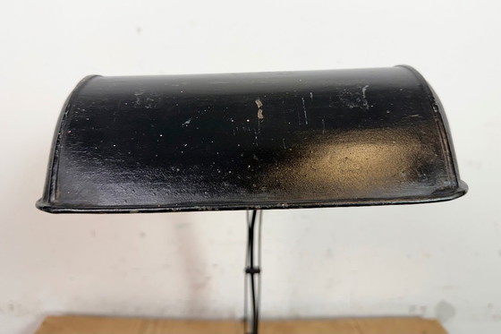 Image 1 of Vintage Duitse zwarte banklamp, jaren 1930