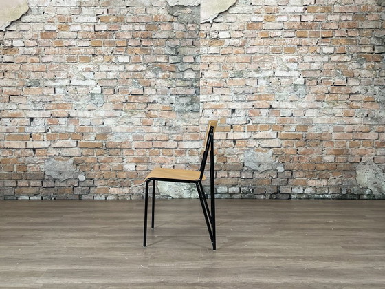 HAY Petit Standard Set van 6 - Hout/Zwart | Daniel Rybakken, Eetkamerstoelen, Metaal, Beige (foto 5 van 15)