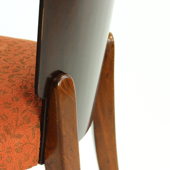 Image 1 of Set of 4 Dining Chairs H 214 by Jindrich Halabala, Set of Four, Czechoslovakia, 1930s