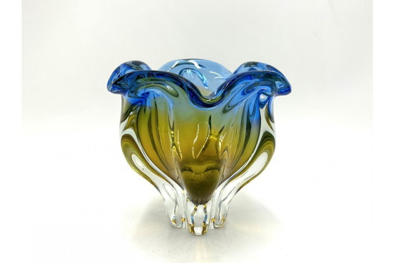 Image 1 of Glass bowl - ashtray, Czech Republic, 1960s