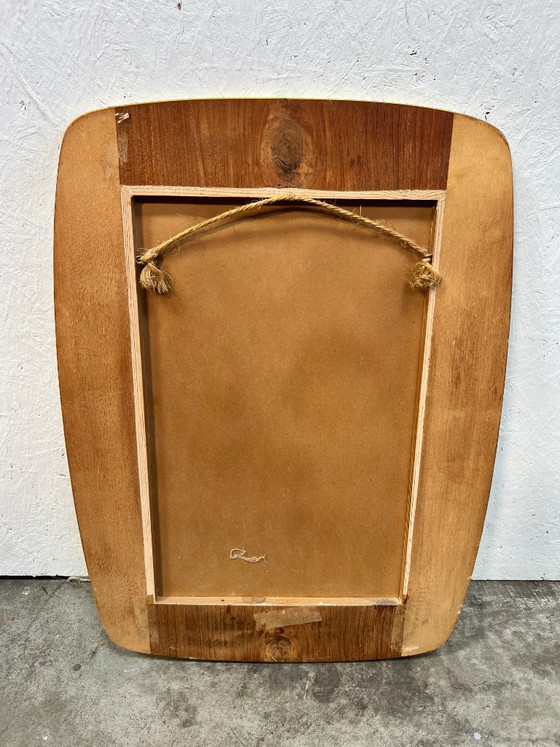Vintage Mirror, Teak, Sweden 1950s – Wood, Glass (photo 11 of 11)