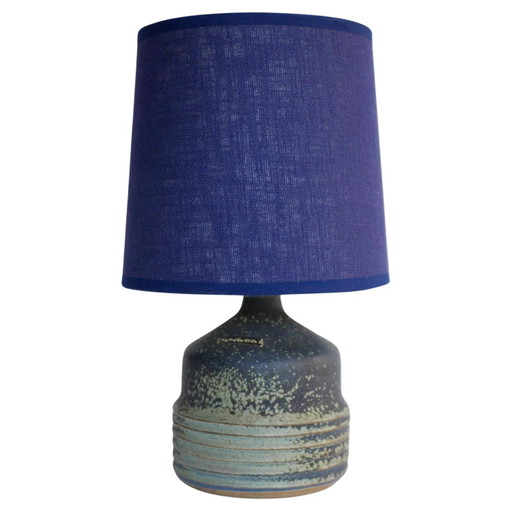 Mid-century modern pottery table lamp made by Rolf Palm, Sweden