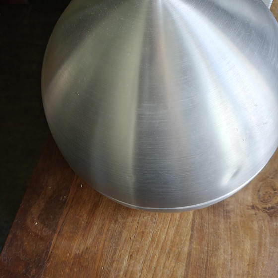 Image 1 of Space Age UFO hanglamp van geborsteld aluminium