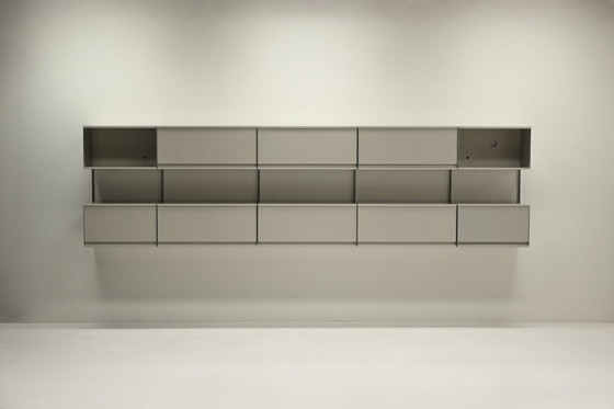 Image 1 of Grote 606 wandkast van Dieter Rams voor Vitsoe, jaren 60, Duitsland.