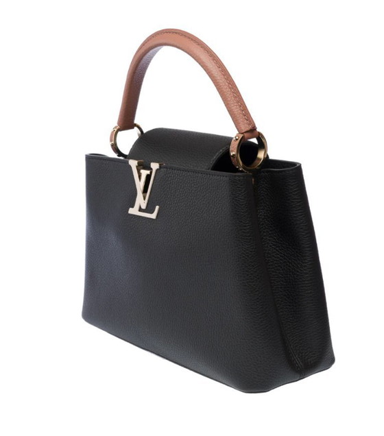 Image 1 of Borsa LOUIS VUITTON Capucines in Cuir Noir - 103320