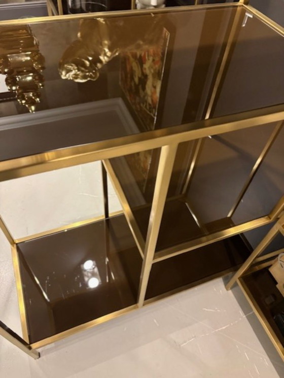 Image 1 of Vitrinekast Lloyd Rack High Brushed Gold - Versmissen