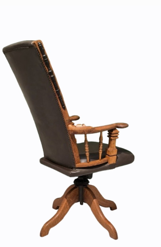 Image 1 of Sedia girevole da ufficio antica