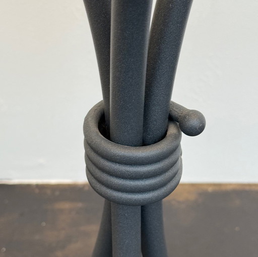 2x Side Table Glass/Steel