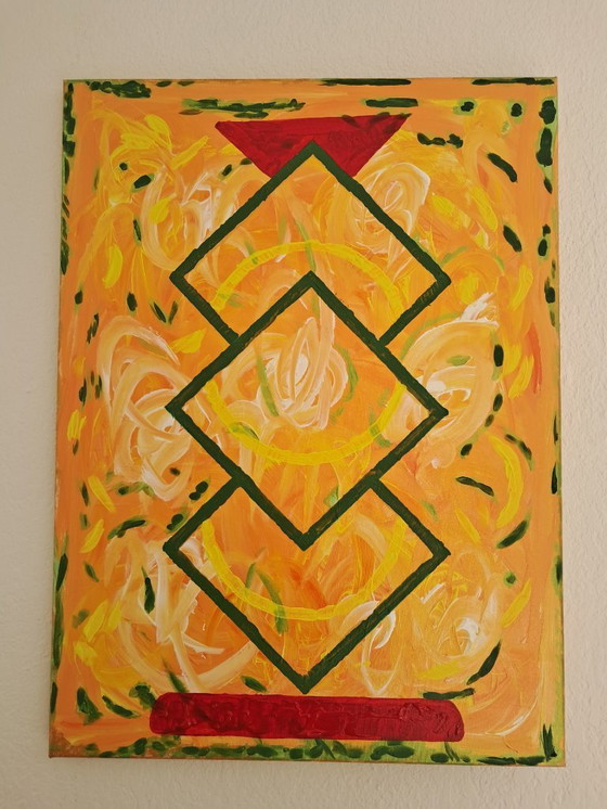 Image 1 of Enzo SAN MARCO - Totem Square - Artist's Painting