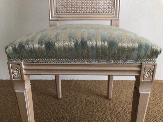 Vintage Design Dining Chair – Wicker, Silk (photo 12 of 13)