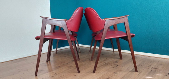 Image 1 of 4 sedie da pranzo in stile Mid-Century Modern, anni '60