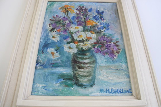 Image 1 of Handgemaltes Gemälde, Öl auf Leinwand, Signiert, Tschechoslowakei, 1963