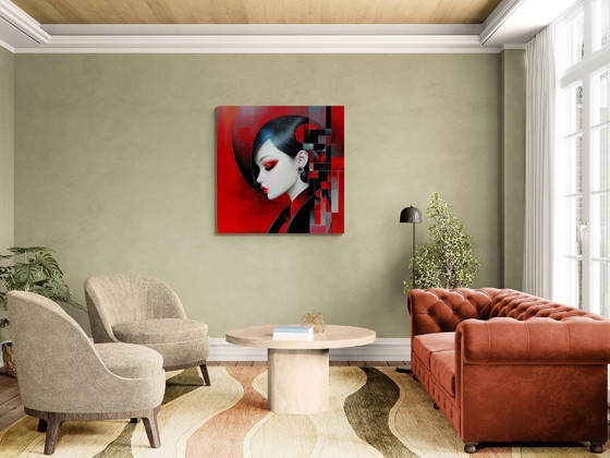 Image 1 of JD Paris - #Neo Red - Artist's Canvas