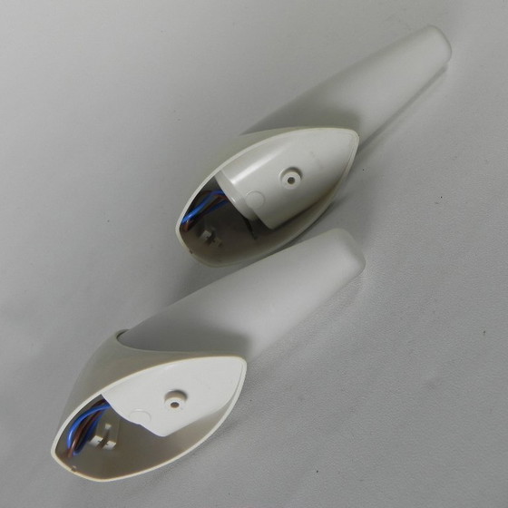 Image 1 of Set di 2 lampade da parete Bo Niko con supporto in bachelite, anni '60