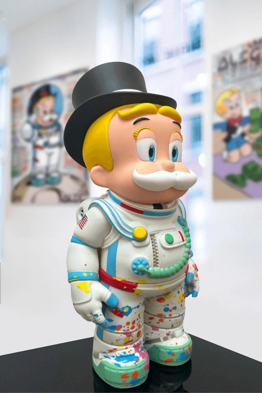 Alec Monopoly Rags to Richie "Spaceman Richie" Hand-Painted (Limited 1 of 250)