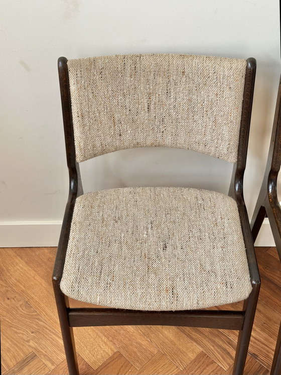 Image 1 of Set 4 vintage stoelen Erik Buch Deens Design jaren 50/60/70