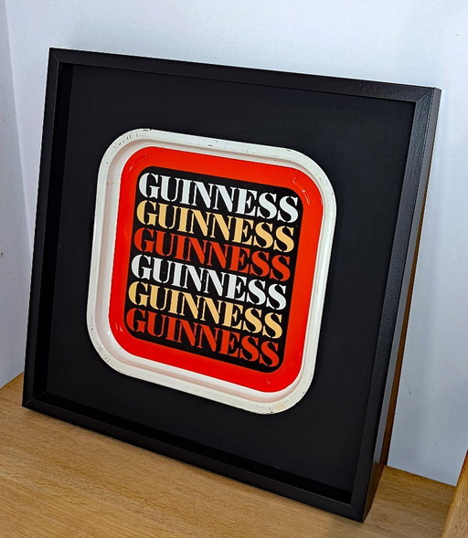 Plato Guinness enmarcado de 52x52 cm. – wanddecoratie, Metal, Wood