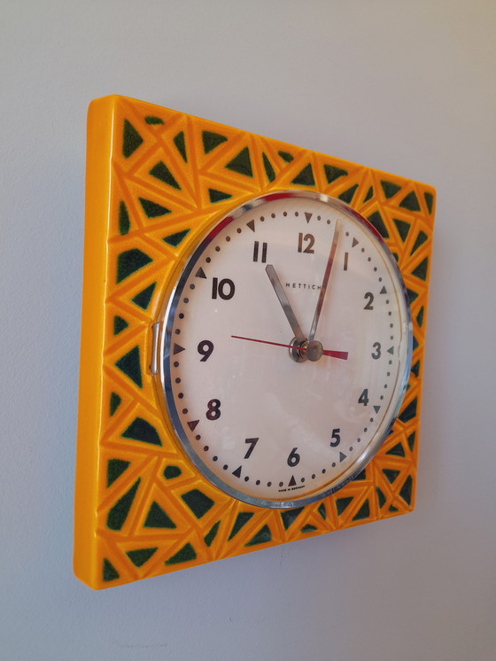 Image 1 of Hettich Ceramic Wall Clock, 1980
