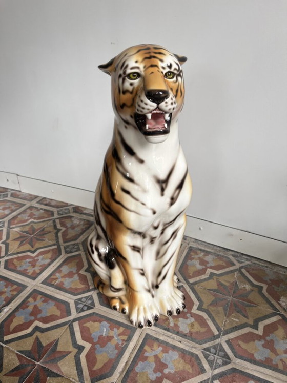 Alfeo, Great Italian Ceramic Tiger – Ceramiche Boxer, Decorative Objects (photo 4 of 13)