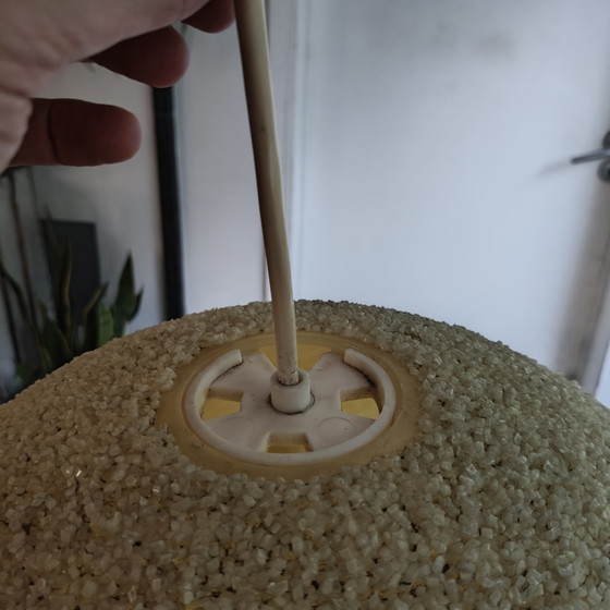 Image 1 of Vintage Space Age Granulaat Hanglamp – Ø42 cm – Jaren 70 Globe Hanglamp