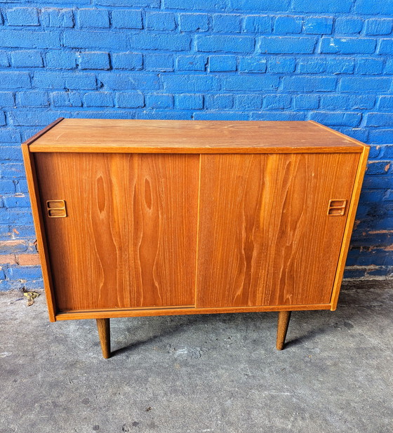 Image 1 of Vintage teak cabinet/ sideboard - Denmark 1960s