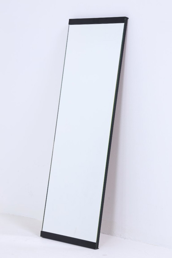 Image 1 of Vintage Spiegel 60s | Mid Century Hangende Spiegel Hout Retro Schuin Vintage #06-02