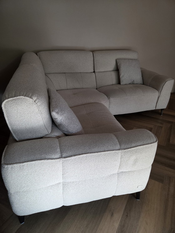 Mancini Ecksofa in beigem Stoff – Mancini vicenza Italië, Metall (photo 3 of 6)